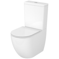 K3030-001 Компакт 931 Remo Pro Oval Tornado 011 сидіння SLIM Duroplast із Softclose і ф-ією швидкого зняття, колір білий глянець (1 сорт) CERSANIT-С Україна фото 1