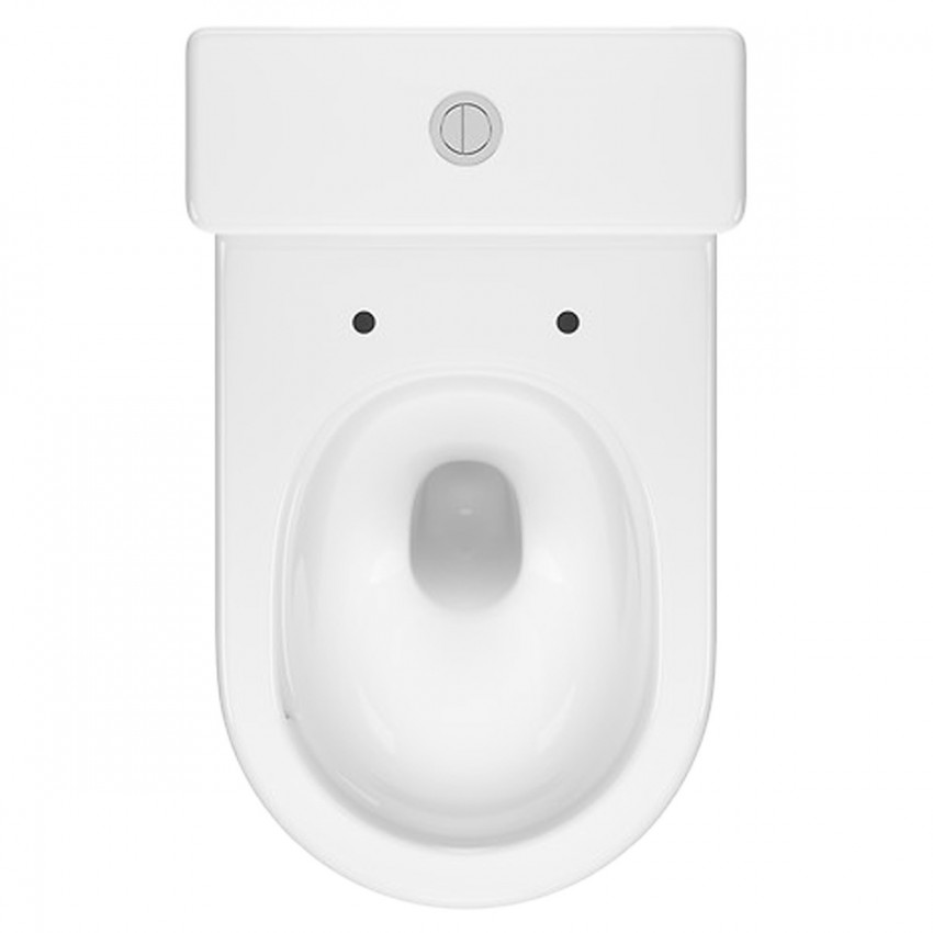 K3030-001 Компакт 931 Remo Pro Oval Tornado 011 сидіння SLIM Duroplast із Softclose і ф-ією швидкого зняття, колір білий глянець (1 сорт) CERSANIT-С Україна фото 3