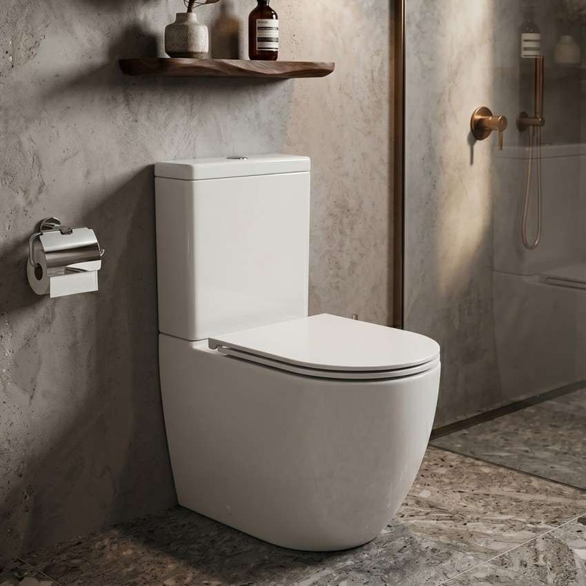 K3030-001 Компакт 931 Remo Pro Oval Tornado 011 сидіння SLIM Duroplast із Softclose і ф-ією швидкого зняття, колір білий глянець (1 сорт) CERSANIT-С Україна