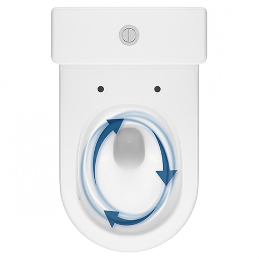 K3030-001 Компакт 931 Remo Pro Oval Tornado 011 сидіння SLIM Duroplast із Softclose і ф-ією швидкого зняття, колір білий глянець (1 сорт) CERSANIT-С Україна фото 4