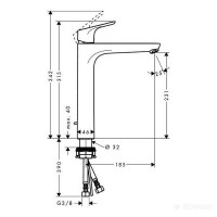 31531000 Focus 230 Змішувач д/раковини HANSGROHE фото 1