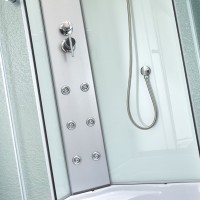 Гідробокс Tani SBM90x90.SAT.HIGH.FR, високий, скло Frost 4 мм + стінки WHI Lidz LIDZ фото 4