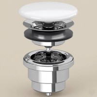 68350001  Донний клапан білий (1 сорт) VILLEROY  BOCH