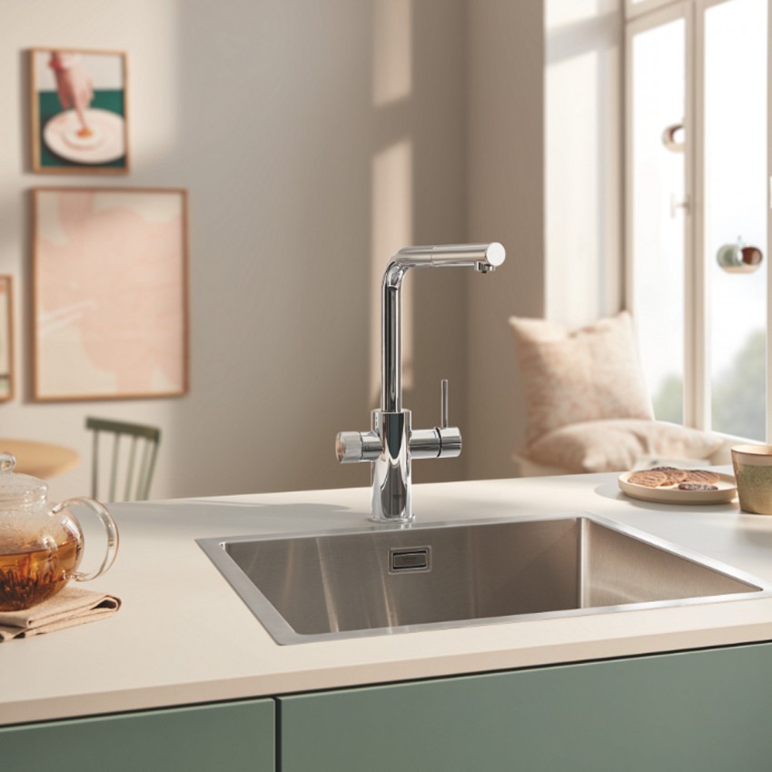 30590000 GROHE Blue Pure Minta Змішувач для кухні для подачі технічної і фільтрованої води, хром (1 сорт) GROHE фото 4