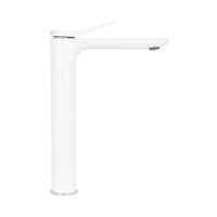 Змішувач для раковини високий Presto, Chrome/White (k35) QTPRE269CRW45577 Qtap QTAP фото 3