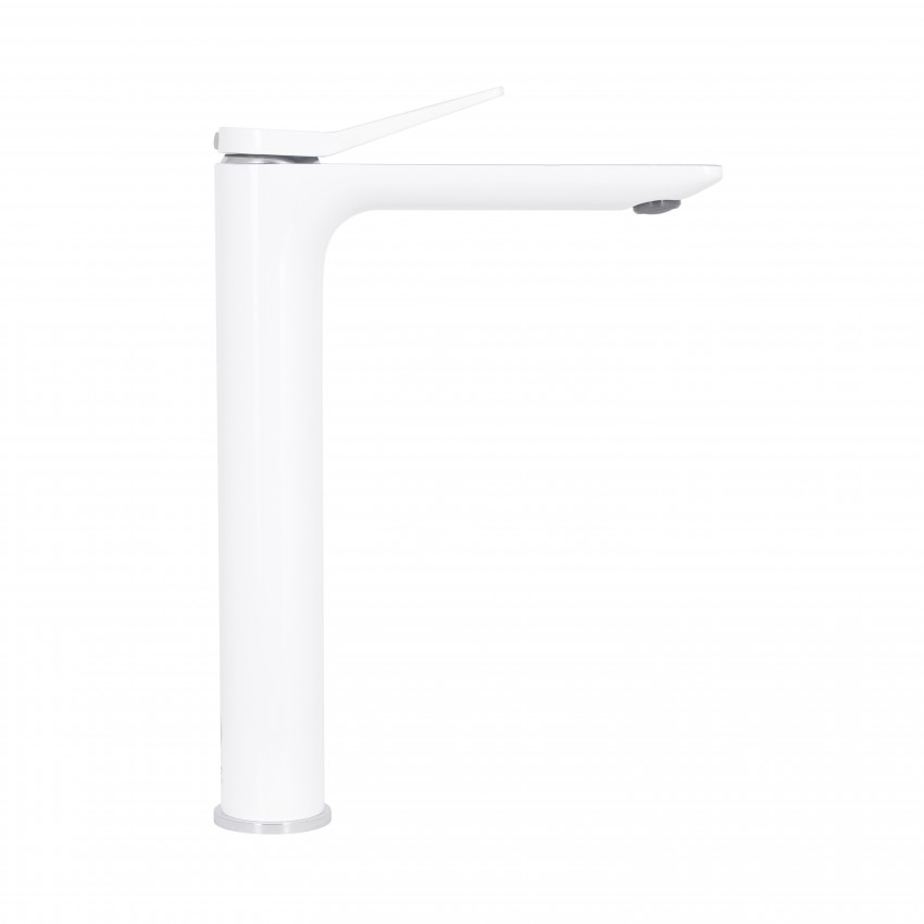 Змішувач для раковини високий Presto, Chrome/White (k35) QTPRE269CRW45577 Qtap QTAP фото 3