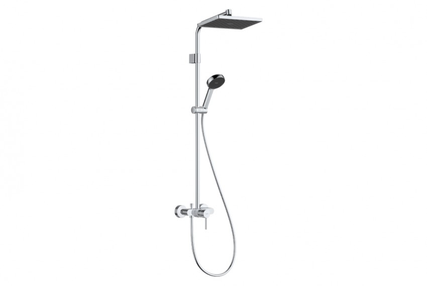 Душова система зі змішувачем Hansgrohe Activera Q 290/180 1jet EcoSmart (Хром, 28747000) HANSGROHE