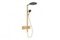 Душова система з термостатом Raindance Alive S 300 1jet з ShowerSelect Comfort (Шліфована бронза, 24582140) HANSGROHE