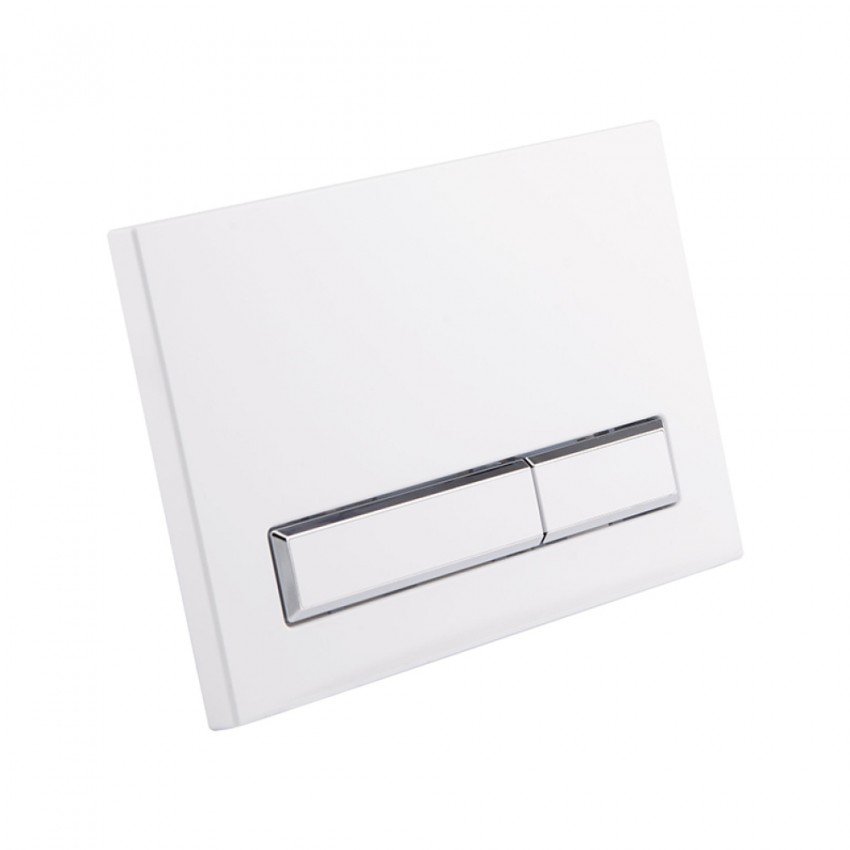 Комплект: Qtap Nest ST Інсталяція для унітазу 4 в 1 (Клавіша змиву 150x220x13 мм, White, лінійна) QTAP фото 4