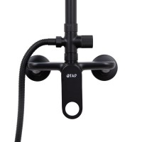 Душова система для душу Jay на два споживача QTJAY110BLM45550 Black Matt Qtap QTAP фото 3