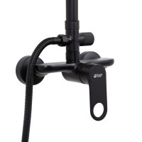 Душова система для душу Jay на два споживача QTJAY110BLM45550 Black Matt Qtap QTAP фото 2