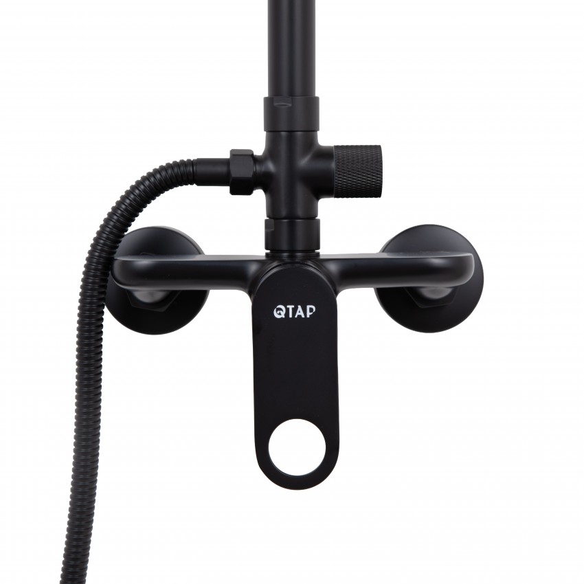 Душова система для душу Jay на два споживача QTJAY110BLM45550 Black Matt Qtap QTAP фото 3
