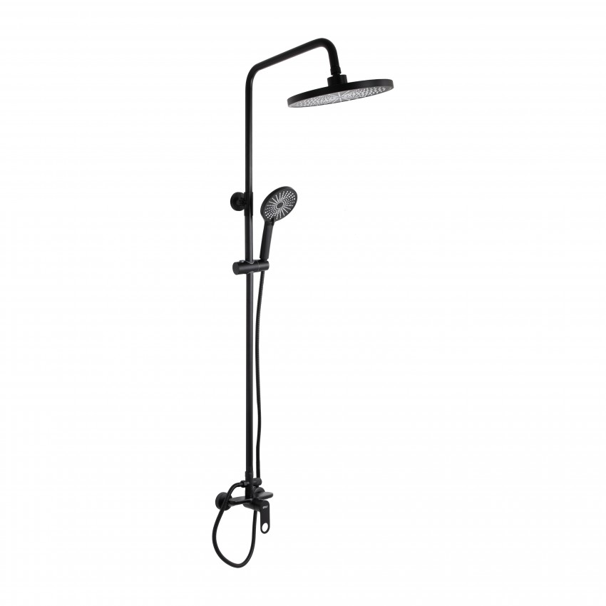 Душова система для душу Jay на два споживача QTJAY110BLM45550 Black Matt Qtap QTAP
