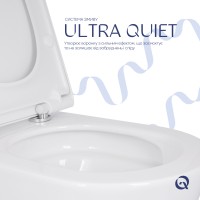 Унітаз підвісний Scorpio ML Ultra Quiet 520x365x365 мм, White, з сидінням Slim Duroplast/ Soft-close/ MagLock QTSCOML26W49624 Qtap QTAP фото 4