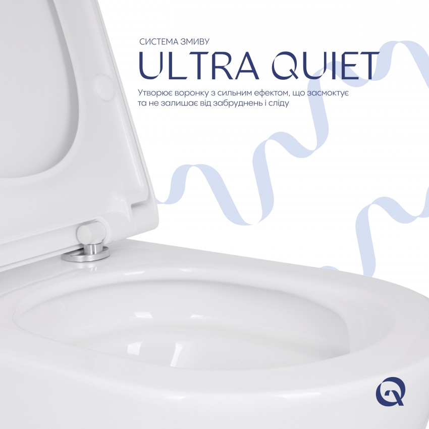Унітаз підвісний Scorpio ML Ultra Quiet 520x365x365 мм, White, з сидінням Slim Duroplast/ Soft-close/ MagLock QTSCOML26W49624 Qtap QTAP фото 4