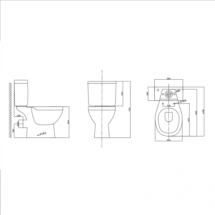 PS212C01VW Basic A Унітаз- компакт безобідковий Vortex Flush, з кришкою soft-close, білий ### (1 сорт) PRIMERA фото 1