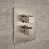 CU018100.2F CUBIC Зовнішня частина термостата для душу, Brushed Nickel (1 сорт) CISAL