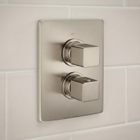 CU018100.2F CUBIC Зовнішня частина термостата для душу, Brushed Nickel (1 сорт) CISAL фото 3