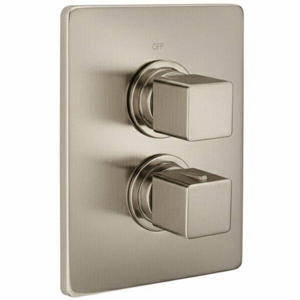 CU018100.2F CUBIC Зовнішня частина термостата для душу, Brushed Nickel CISAL фото 1