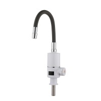 Проточний кран-водонагрівач з гнучким виливом Warm 065,White/Grey  для кухні  LDWAR065GRE49096 Lidz LIDZ фото 2
