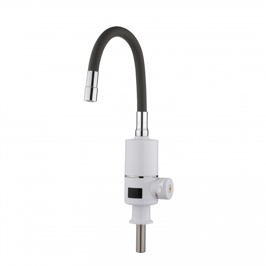 Проточний кран-водонагрівач з гнучким виливом Warm 065,White/Grey  для кухні  LDWAR065GRE49096 Lidz LIDZ фото 2