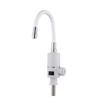 Проточний кран-водонагрівач з гнучким виливом Warm 065,White/White  для кухні  LDWAR065WHI49097 Lidz LIDZ фото 2