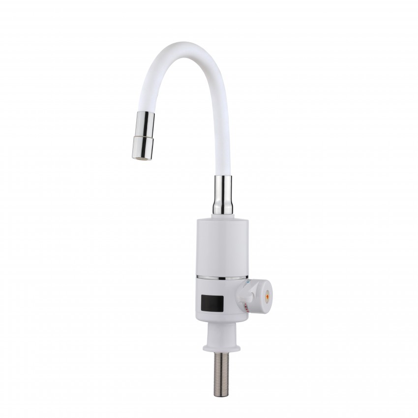 Проточний кран-водонагрівач з гнучким виливом Warm 065,White/White  для кухні  LDWAR065WHI49097 Lidz LIDZ фото 2