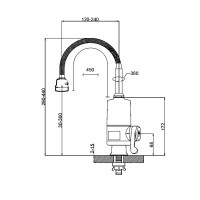 Проточний кран-водонагрівач  Warm 062,White/Chrome   для кухні на три режими LDWAR062WCR49099 Lidz LIDZ фото 1