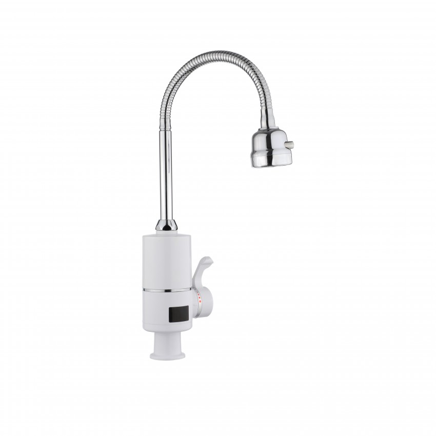 Проточний кран-водонагрівач  Warm 062,White/Chrome   для кухні на три режими LDWAR062WCR49099 Lidz LIDZ