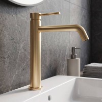 550533BG Flow Змішувач д/раковини, високий, brushed gold