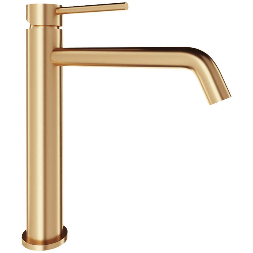 550533BG Flow Змішувач д/раковини, високий, brushed gold (1 сорт) DEVIT фото 1