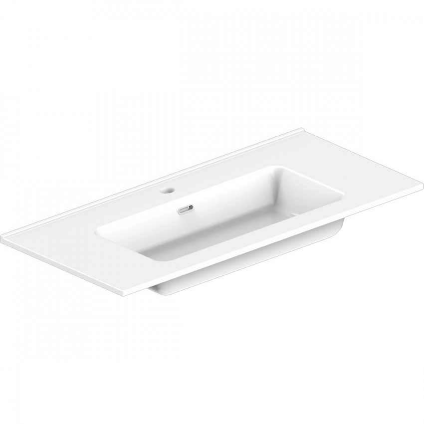 332100W COMFORT Тумба 100 з раковиною, біла (1 сорт) DEVIT фото 1