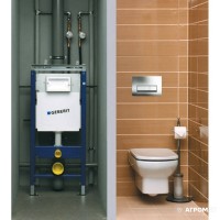 115.105.46.1 Delta51 Клавіша подв.змиву, хром матовий (1 сорт) GEBERIT фото 2