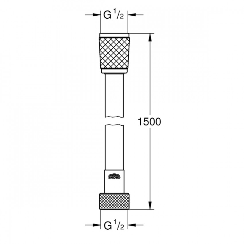 28151002 Relexaflex Душовий шланг 1500 mm (1 сорт) GROHE фото 3