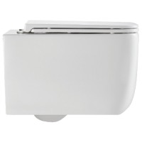DGR0760111W Grid Підвісний безобідковий унітаз з кришкою soft-close, Vortex Flush, білий (1 сорт) DEVIT фото 2