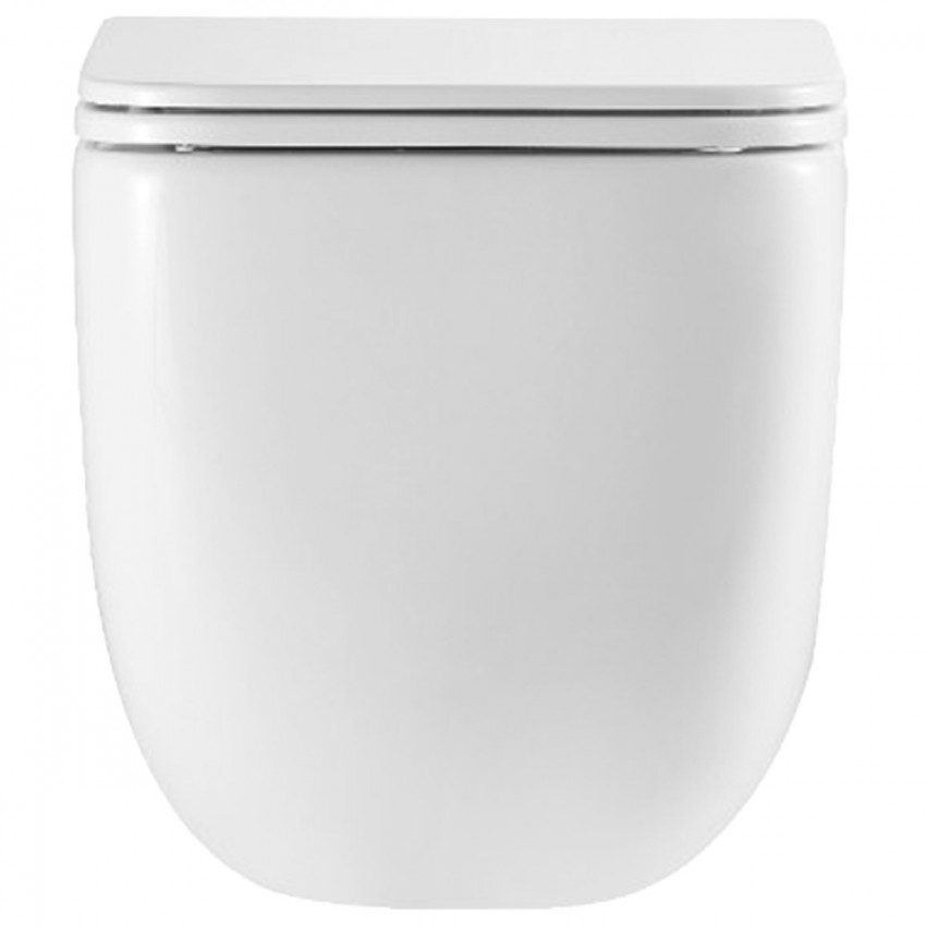 DGR0760111W Grid Підвісний безобідковий унітаз з кришкою soft-close, Vortex Flush, білий (1 сорт) DEVIT фото 3