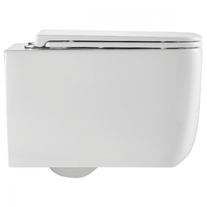 DGR0760111W Grid Підвісний безобідковий унітаз з кришкою soft-close, Vortex Flush, білий (1 сорт) DEVIT фото 2