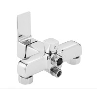 Змішувач для ванни Orion,Chrome (k35) з довгим поворотним виливом та душовим гарнітуром QTORI260CRM49710 Qtap QTAP фото 3