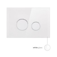 Клавіша змиву Nest 175х245х4 мм, Glass White, кругла QT0111V1164GW Qtap QTAP фото 3