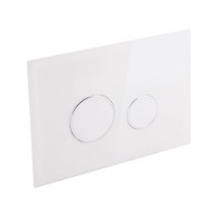 Комплект: Qtap Nest ST Інсталяція для унітазу 4 в 1 (Клавіша змиву 175х245х4 мм, Glass White, кругла) QTAP фото 4