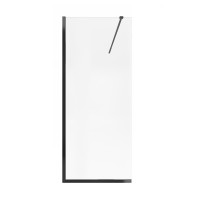 Стіна Walk-In Standard BLM209.C8, 90x200 см, скло 8 мм Clear, CalcLess, нерухома Qtap