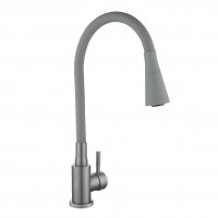Змішувач для кухні Aria 015F31, Graphite/Grey (k35) з гнучким виливом LDARI015F31GGRP49567 Lidz LIDZ фото 3