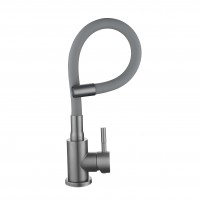 Змішувач для кухні Aria 015F3, Graphite/Grey (k35) з гнучким виливом LDARI015F3GGRP49565 Lidz LIDZ фото 4