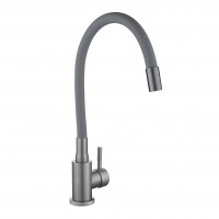 Змішувач для кухні Aria 015F3, Graphite/Grey (k35) з гнучким виливом LDARI015F3GGRP49565 Lidz LIDZ фото 3