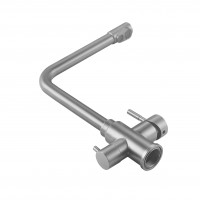 Змішувач для кухні Aria 020F1, Graphite (k35) з підключенням для питної води LDARI020F1GRP49563 Lidz LIDZ фото 4