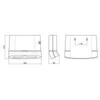 Тримач для паперових рушників Pohodli, 300 мм, White QTDR600WP Qtap QTAP фото 1