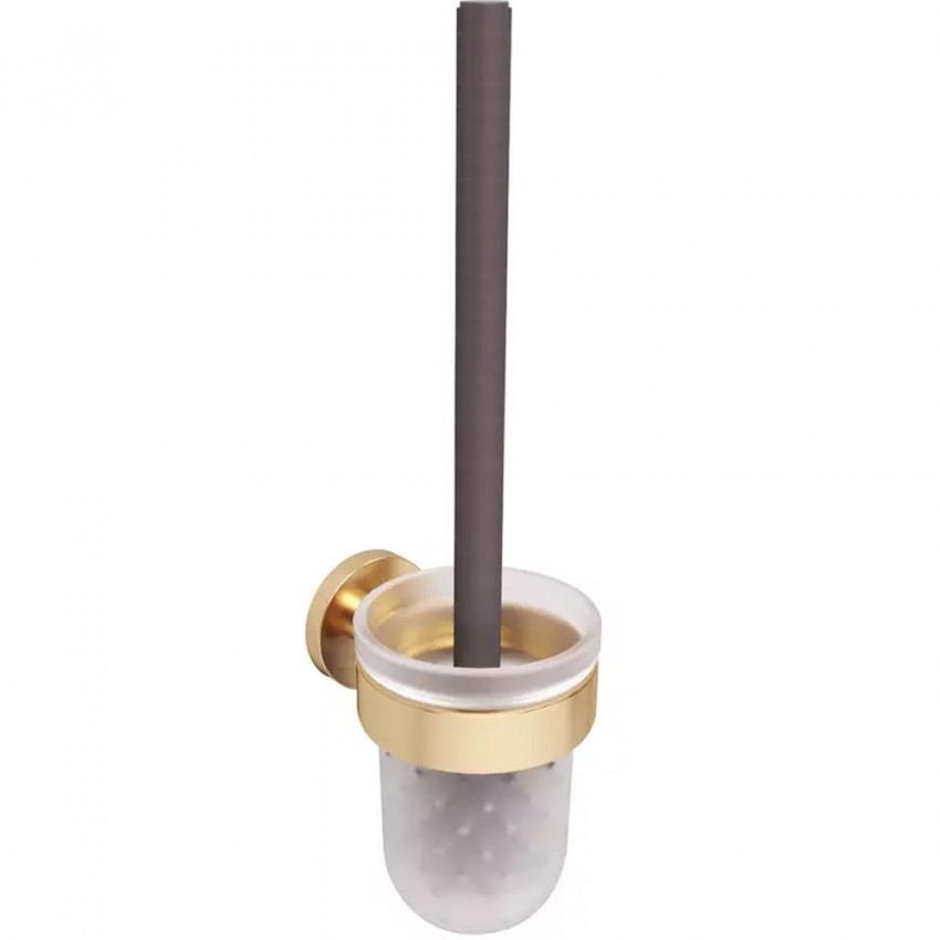 DFL21010501BG Flow Йоржик для унітазу з тримачем, підвісний, колір Brushed Gold PVD (1 сорт) DEVIT фото 2