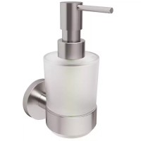 DFL21010801BN Flow Диспенсер для рідкого мила з тримачем, колір Brushed Nickel PVD (1 сорт) DEVIT фото 2