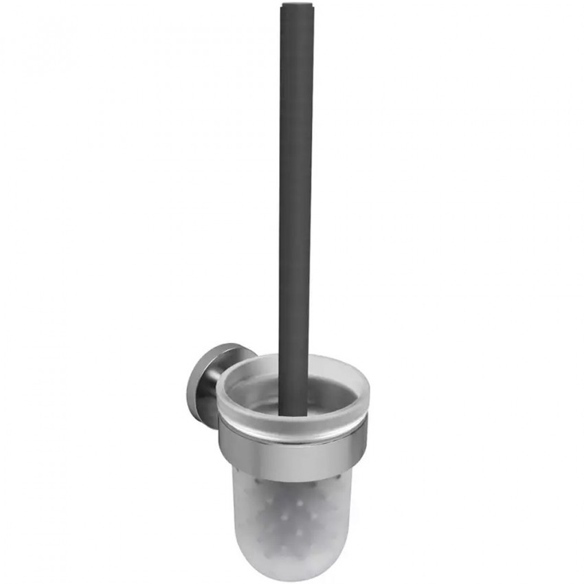DFL21010501GM Flow Йоржик для унітазу з тримачем, підвісний, колір Gun Metal PVD (1 сорт) DEVIT фото 2