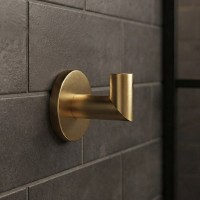 DFL60000202BG Flow Гачок одинарний, колір Brushed Gold PVD (1 сорт) DEVIT фото 1